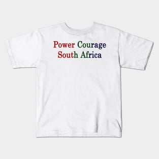 Power Courage South Africa Kids T-Shirt